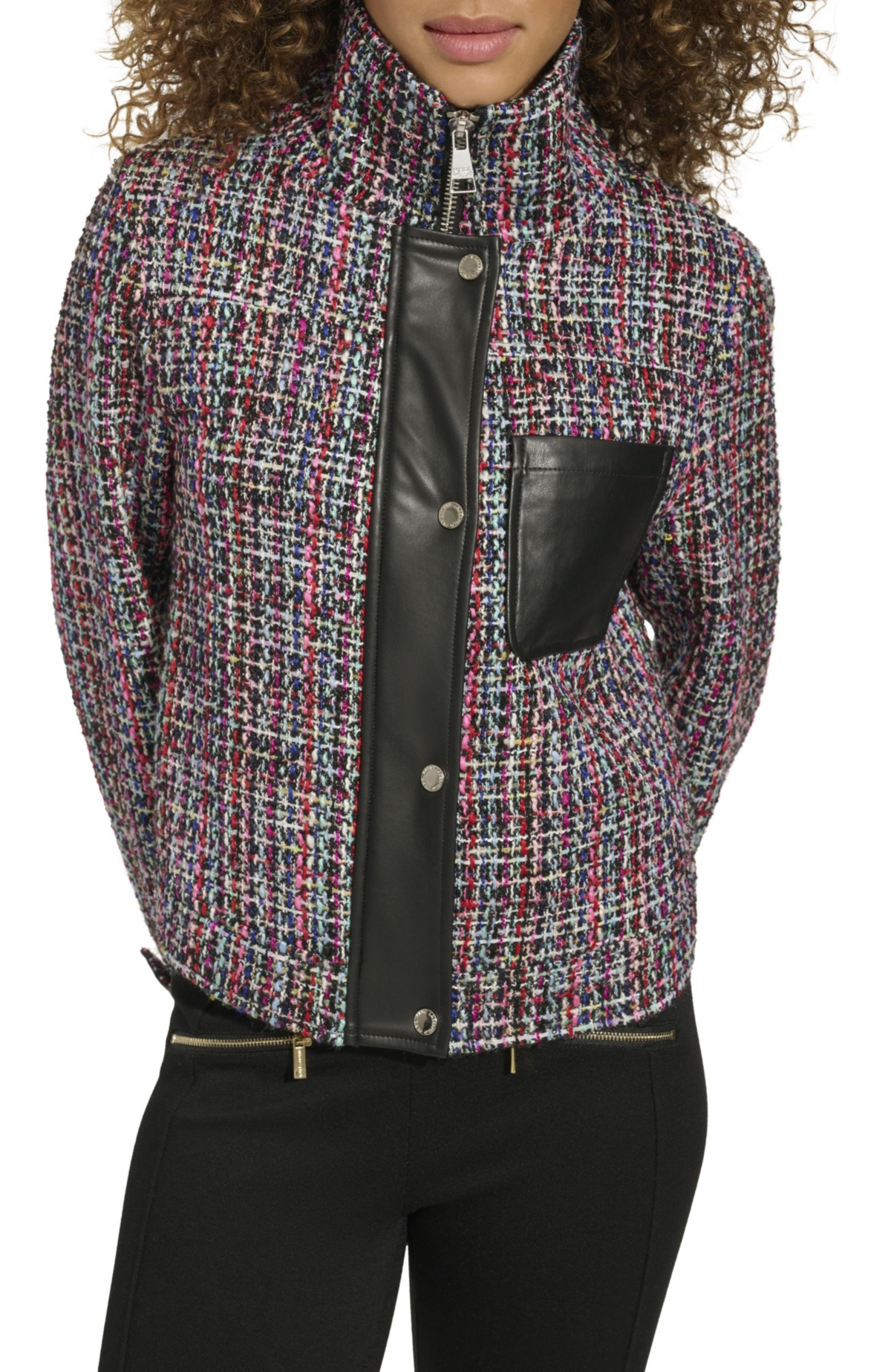 Karl Lagerfeld Women's Short Tweed Jacket