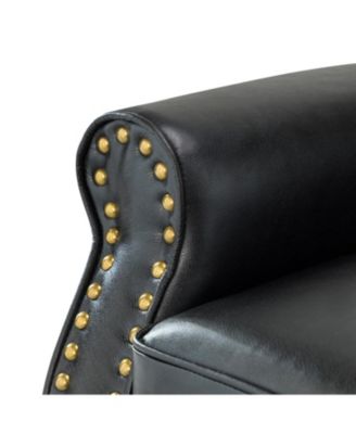 Edwin Transitional Comfy Armchair with Button-Tufted