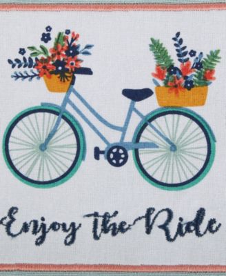 Kitchen Gift Set Collection, Pot Holder 3 Dish Towels, Enjoy the Ride, 4 Piece