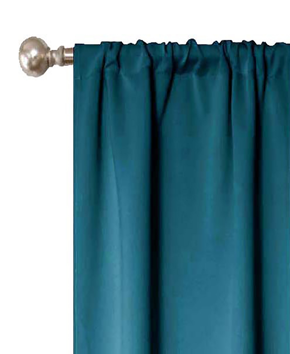 Superior Solid Classic Modern Wrinkle Resistant Room Darkening 2-Piece Curtain Set with Rod Pocket, 26