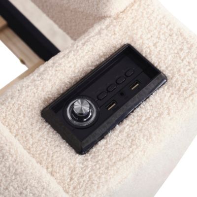 Streamdale Upholstered Daybed with Storage, Trundle and Audio System