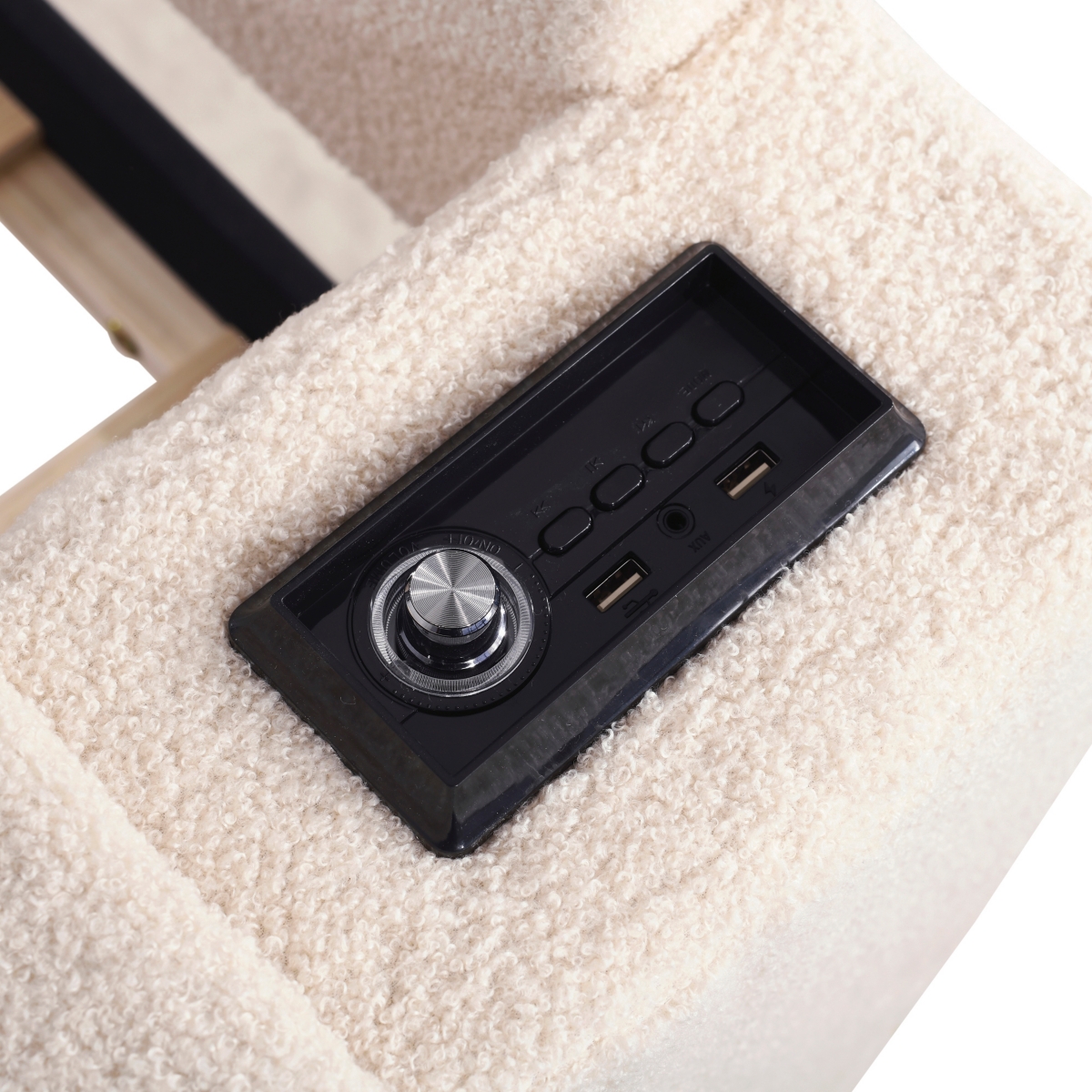 Simplie Fun Upholstered Daybed with Storage, Trundle, Bluetooth Audio