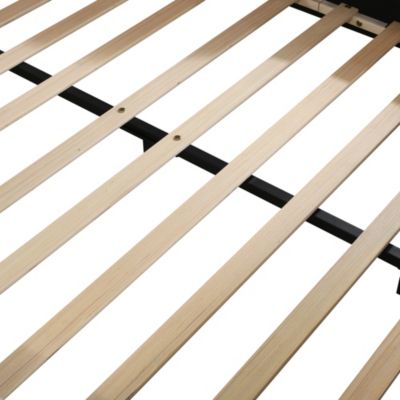 Velvet Upholstered Grounded Bed Set