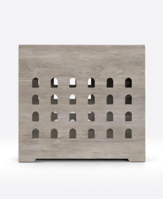 Dog Crate End Table with Charging Station, Furniture Style Pet Crate Nightstand for Small to Medium Dogs