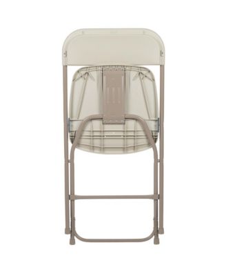 Set Of 10  650 Llb Weight Capacity  Plastic Stackable Folding Plastic Chairs
