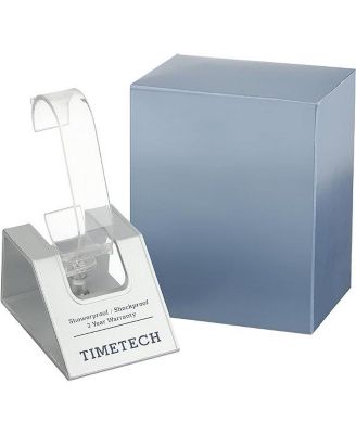 Women's Gold Plated Panther Link Bracelet Dress Watch with White Dial