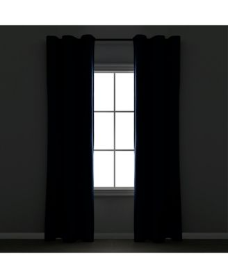 Insulated Grommet Blackout Linen Window Curtain Panel
