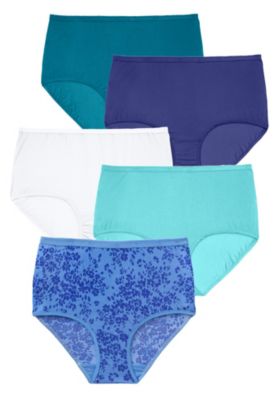 Women's Full Coverage Nylon Brief 5-Pack