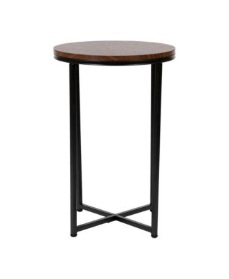 Fairdale End Table With Round Cross Brace Frame