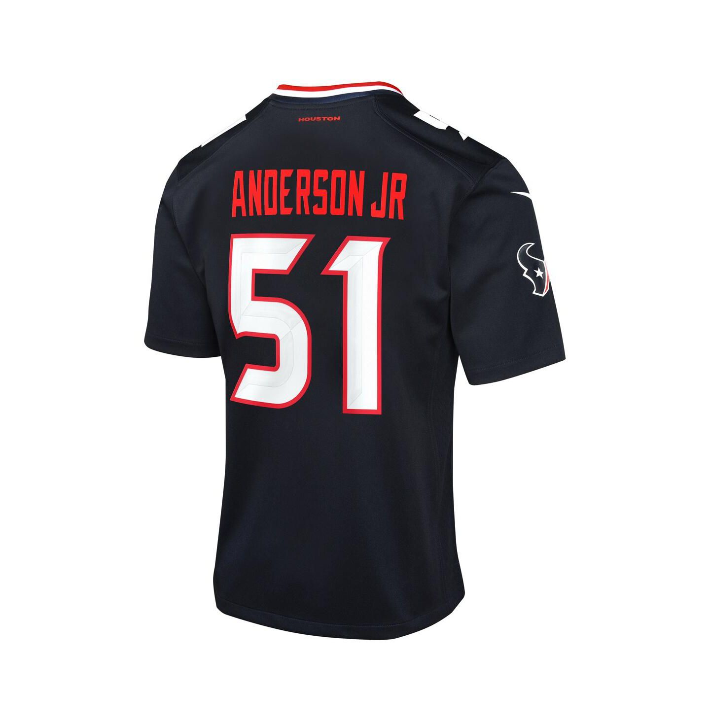 Детское джерси Nike Will Anderson Jr. Houston Texans Alternate Game, цвет: Тёмно-синий — фото 2