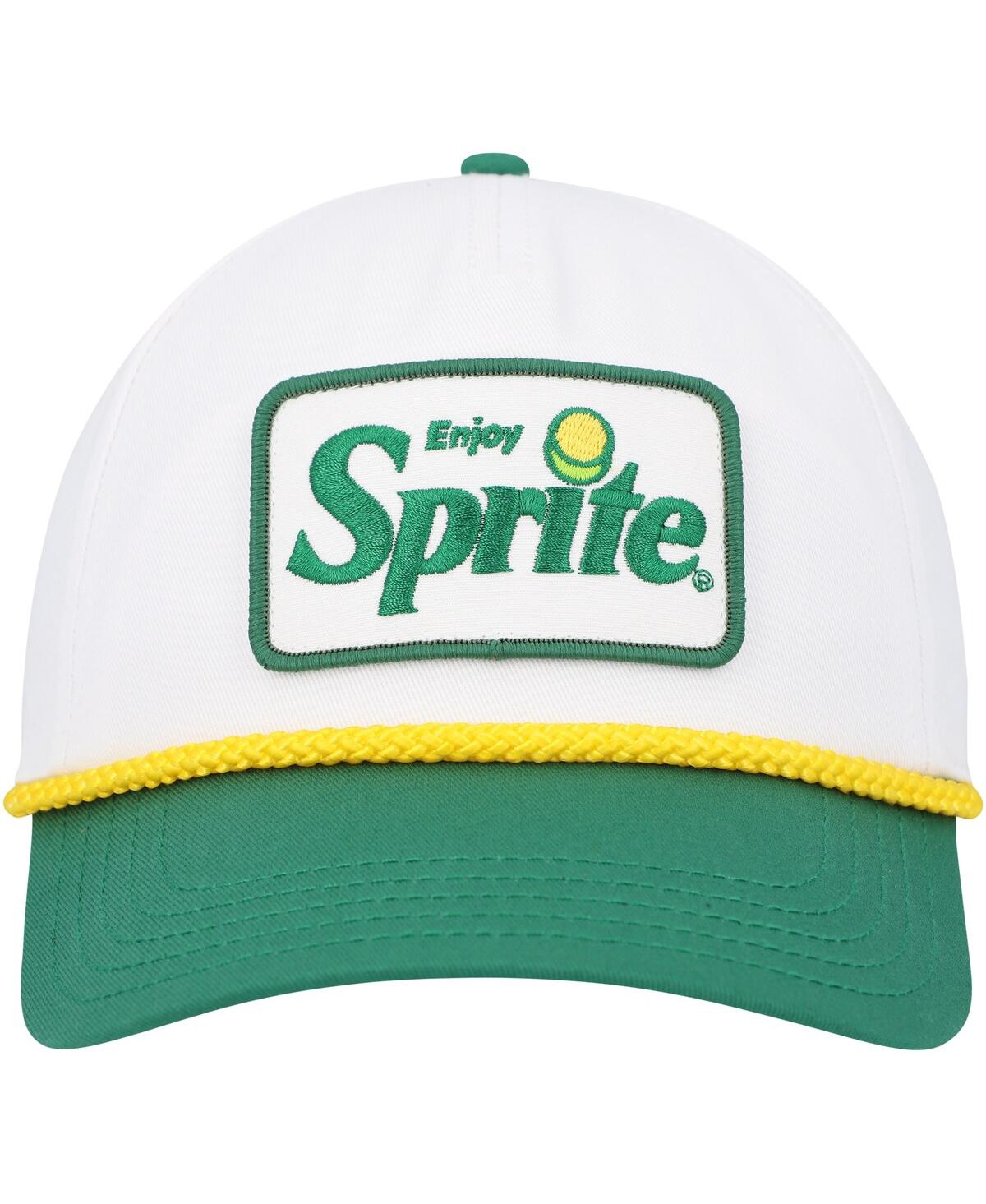 AMERICAN NEEDLE MEN'S WHITE/GREEN SPRITE ROSCOE ADJUSTABLE HAT 