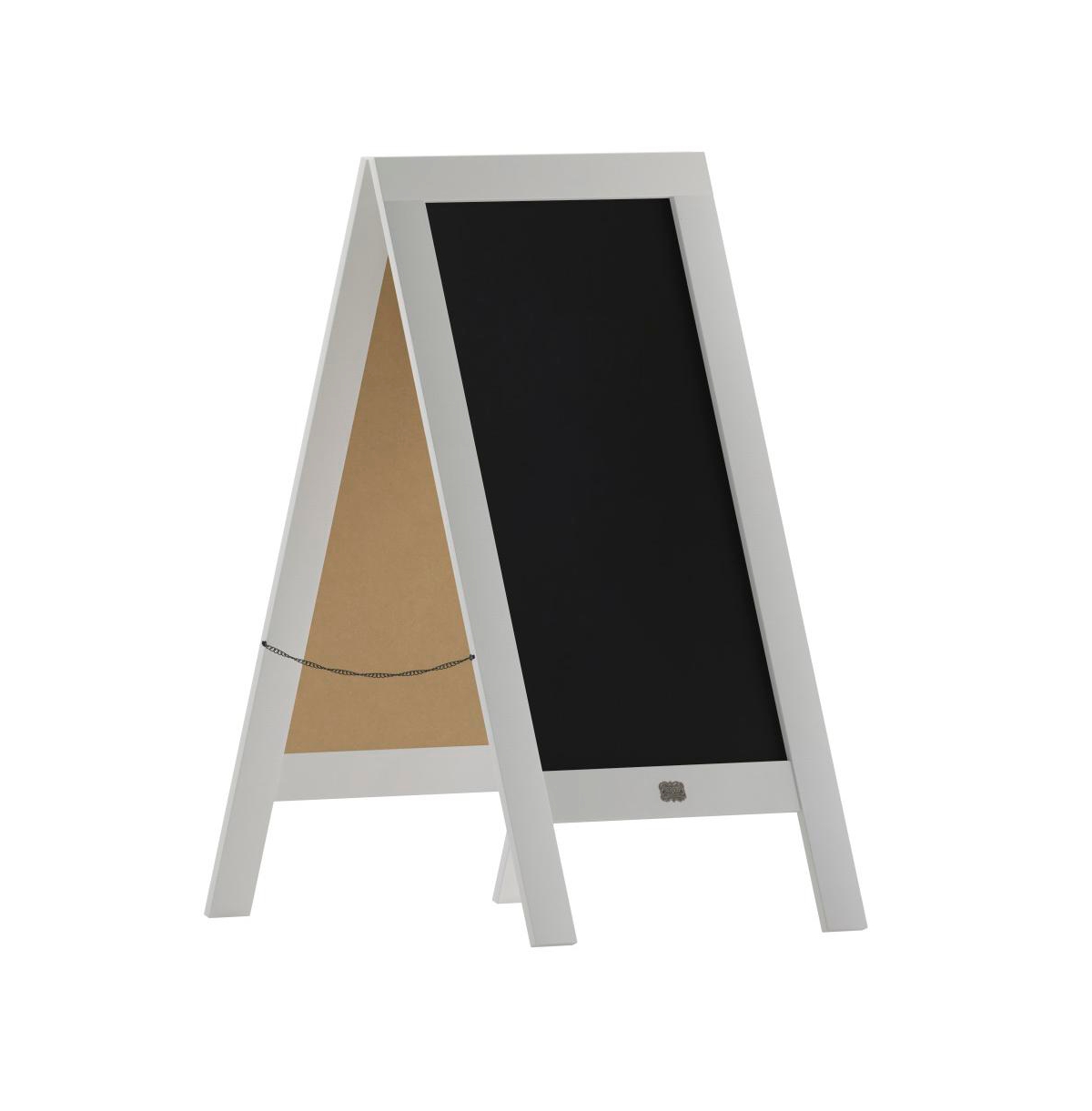 A-Frame Chalkboard / Sidewalk Chalkboard Sign / Large Sturdy Sandwich Board / A Frame Restaurant Message Board - Solid white
