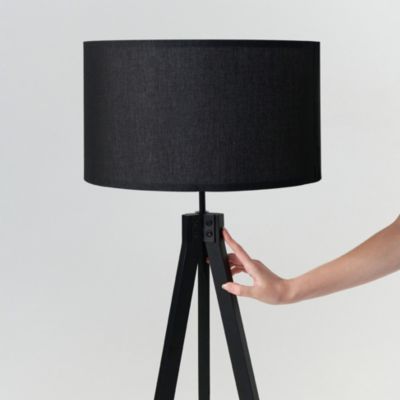 Eden 58" LED Traditional Tripod Floor Lamp with Fabric Drum Shade