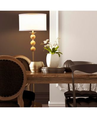 Riley 60" Modern Gold LED Floor Lamp with Classic Drum Shade