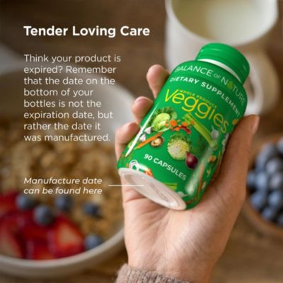 Whole Food Supplement with Fruit and Vegetable Ingredients for Women, Men, and Kids - 90 Capsules, 3 Sets