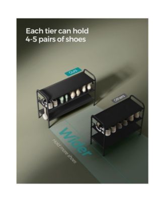 Multi Tier Shoe Rack, Shoe Organizer, Fabric Shoe Shelf Storage