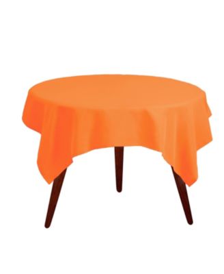 Square Tablecloth - 52 x 52 Inch - Heavy Duty Washable Polyester - For Small Square or Round Tables