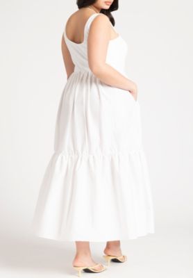 Women's Mixed Fabric Tank Dress