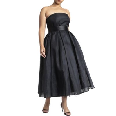Plus Size Strapless Crinoline Dress