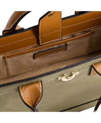 Modern Edge Suede Tote