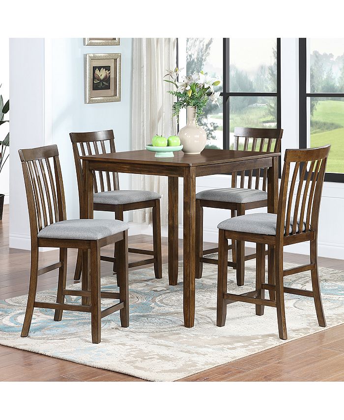 Simplie Fun Wooden Dining Square Table, Kitchen Table For Small Space ...