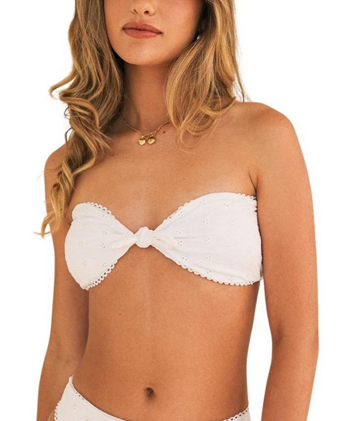 Knotted Bandeau Bikini Set For Women With Stretch Jersey Comfort And Flattering Regular Fit main image 1