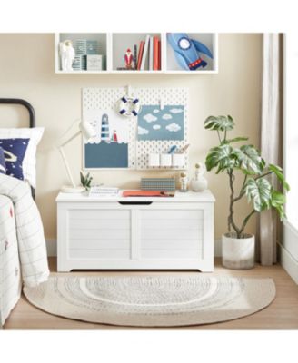 Storage Chest, Storage Trunk With 2 Safety Hinges, For Entryway, Bedroom