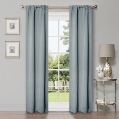 Set of 2 Classic Solid Room Darkening Rod Pocket Curtains, 26" x 84"