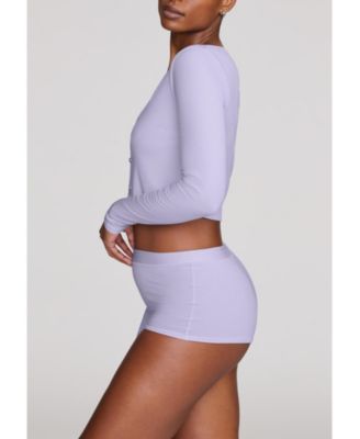 Women's The Cropped Cardigan - Modal Silk Rib