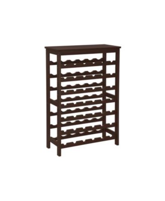 Slickblue 42-Bottle Wine Rack Free Standing Floor, 7-Tier Display Wine ...