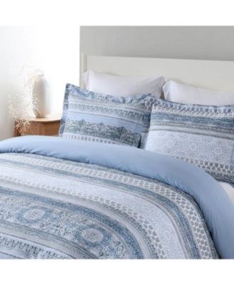 Medallion 100% Cotton Duvet Cover Set, Full/Queen