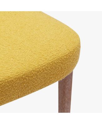 Mid-Century Modern Upholstered Boucle Dining Chair