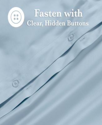 650-Thread Count Egyptian Cotton Solid Luxury 3-Pc. Duvet Cover Set, King/California King