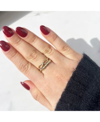 Gold Infinity Ring 14K Gold