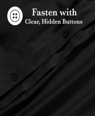 650-TC Egyptian Cotton Solid Luxury Duvet Cover Set, Twin