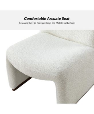 Roberto Mid-century Side Chair with Hardwood Legs