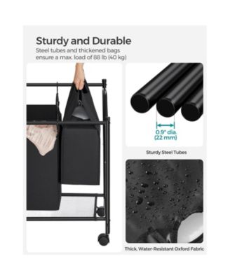 Rolling Laundry Sorter with Removable Bags