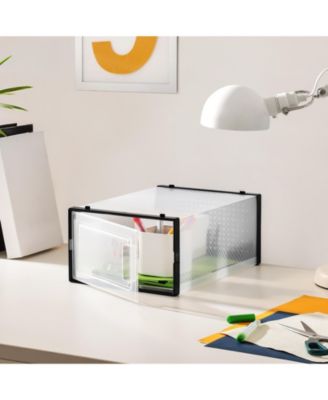 Set of 12 Shoe Storage Boxes Organizers, Stackable And Foldable For Sneakers