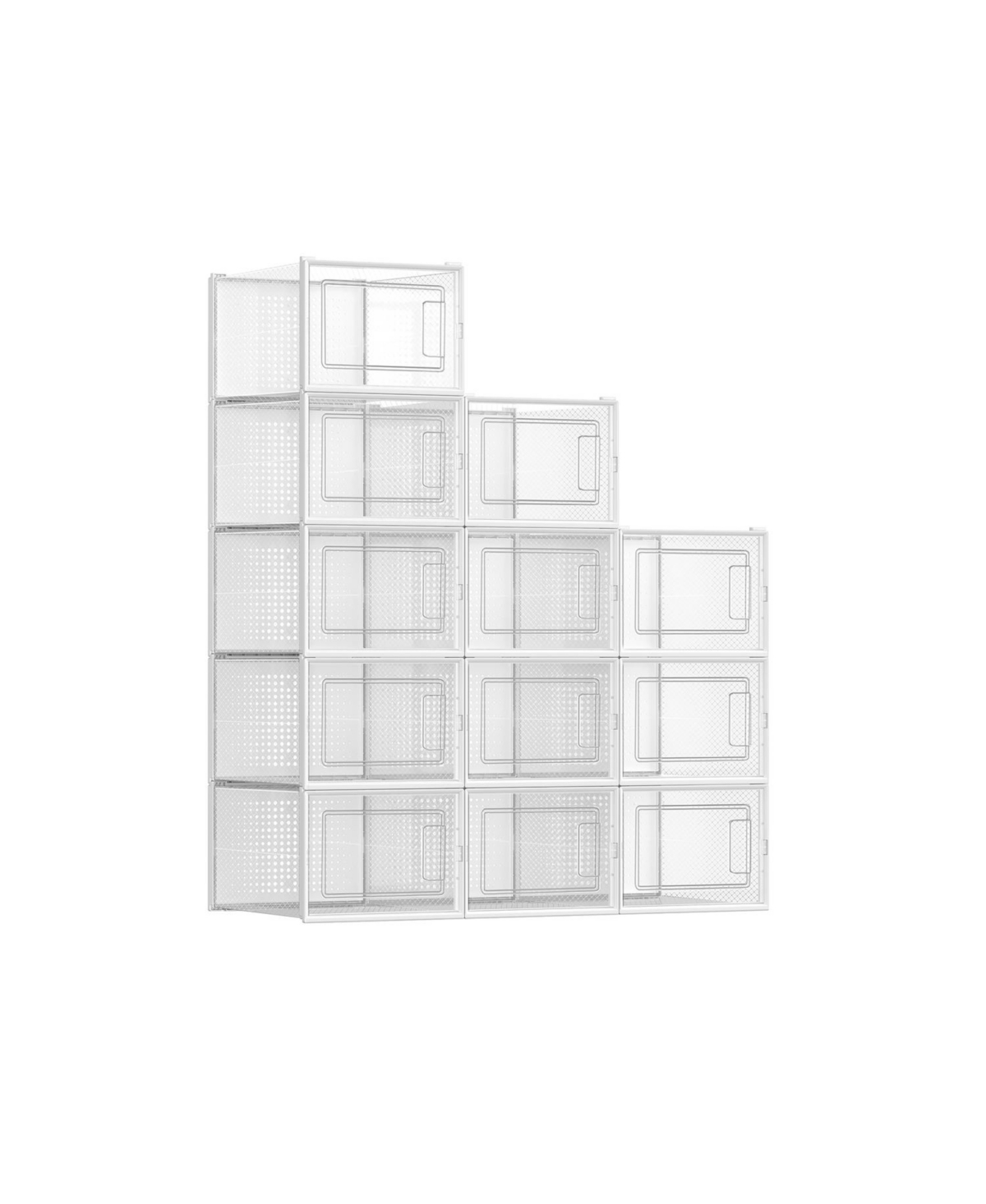 Slickblue Portable Stackable Shoe Storage Organizers, Versatile For Sneakers