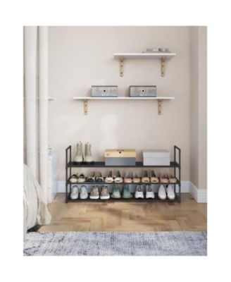 3-shelf Shoe Rack, Iron Shoe Storage Organizer, Customizable Design,versatile Rack