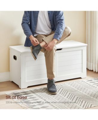 Storage Chest, Storage Trunk With 2 Safety Hinges, For Entryway, Bedroom