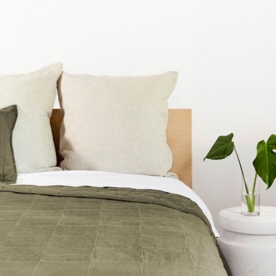 French Linen Box Stitch Quilt - Full/Queen