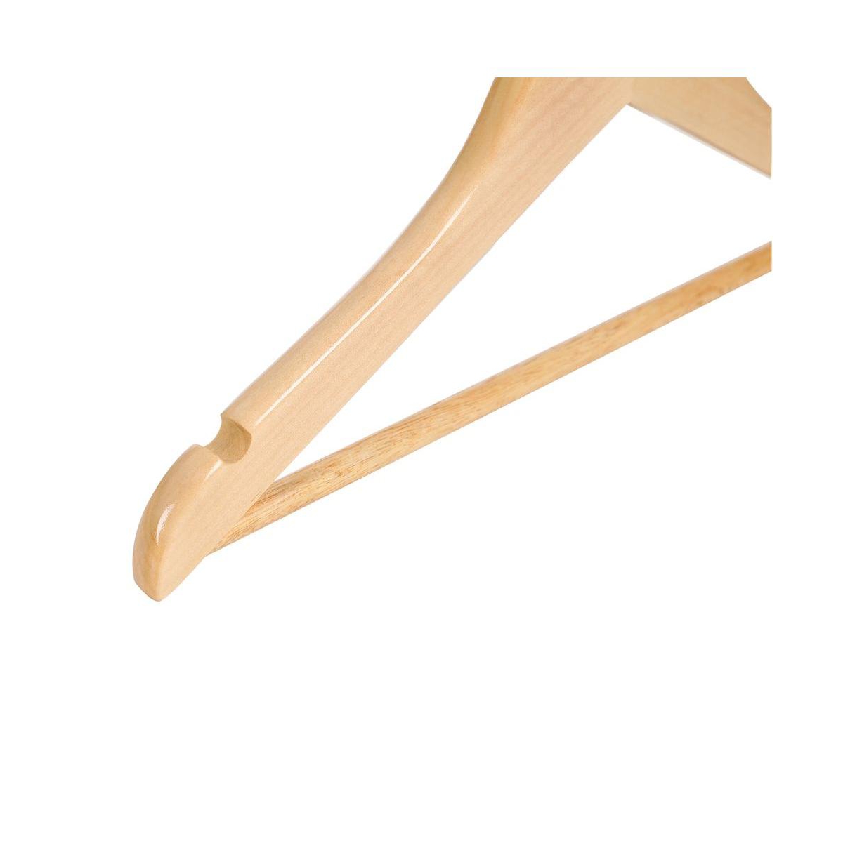 Slickblue Wooden Hangers 20 Pack, Solid Wood Baby Hangers, Children's Coat Hangers With Pants Bar