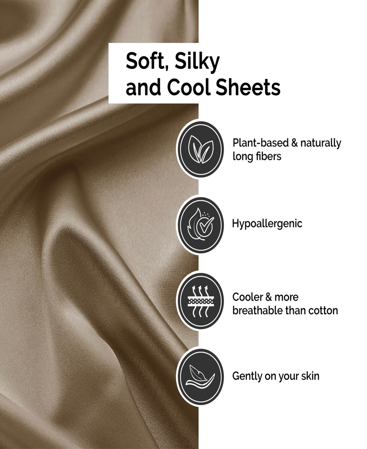 Superior Rayon From Bamboo 300 Thread Count Solid Deep Pocket Bed Sheet Set, Xl