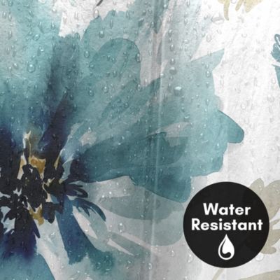 Finesse by PI Creative Art Floral Shower Curtain, 71x74