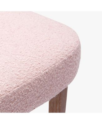 Mid-Century Modern Upholstered Boucle Dining Chair