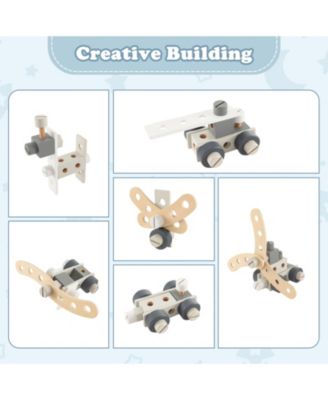 Kids Play Tool Workbench Set with 61 Pcs Tool and Parts Set