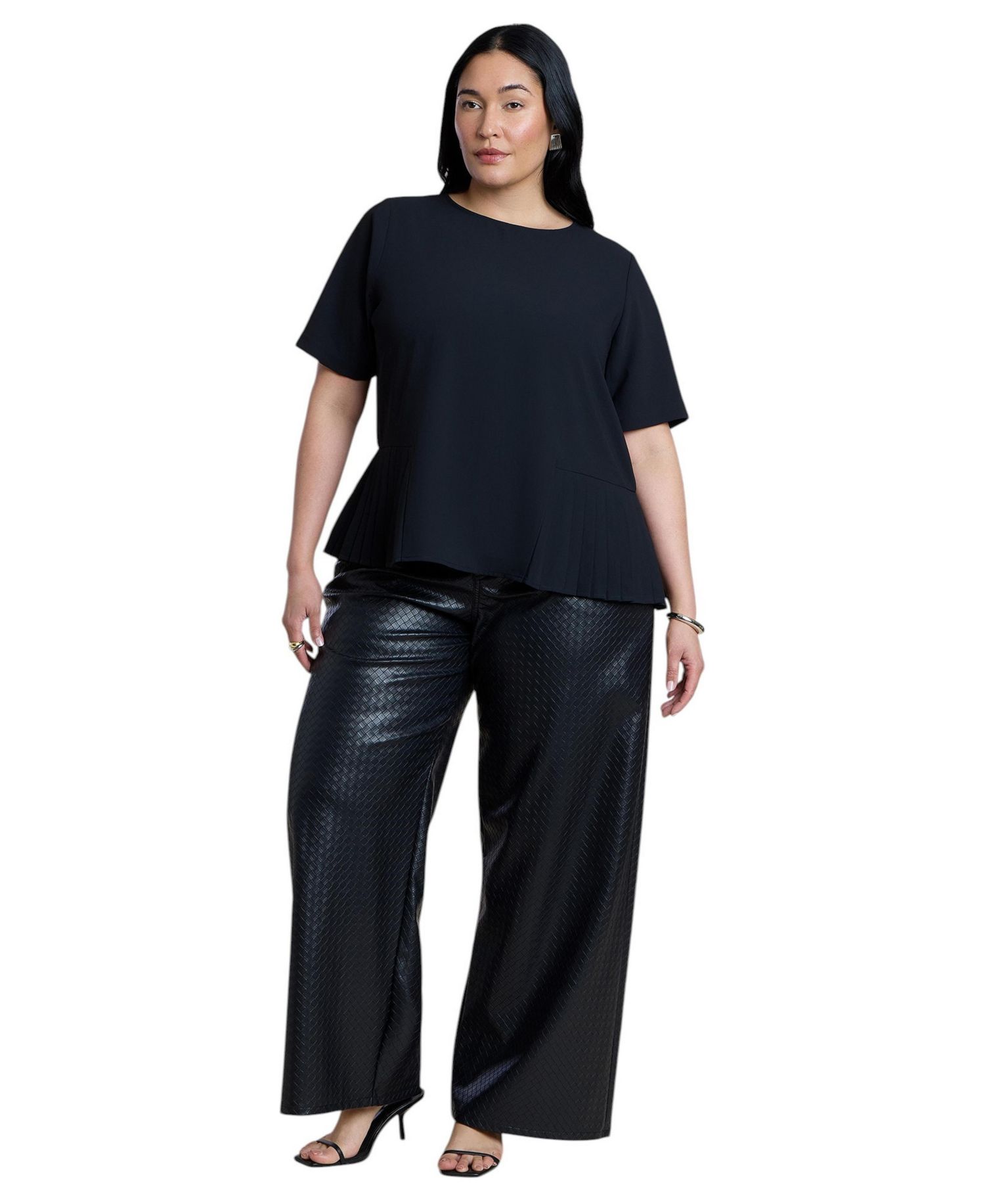 Women's Pleated Hem Top