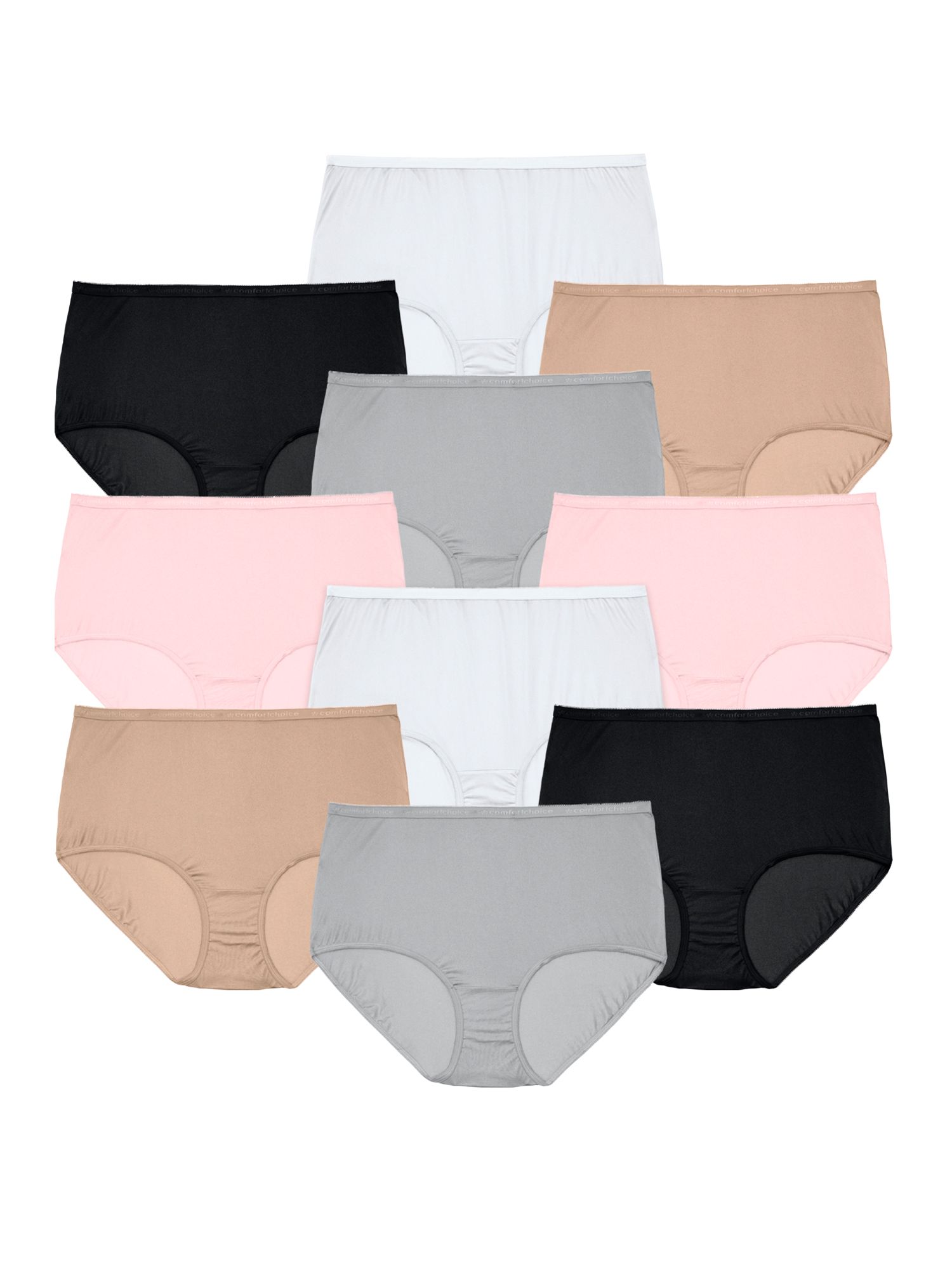 Women's Full Coverage Cotton Brief 10-Pack
