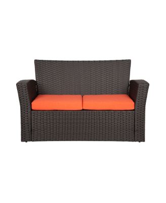 4-Piece Modern Patio Conversation Sofa Set with Cushions